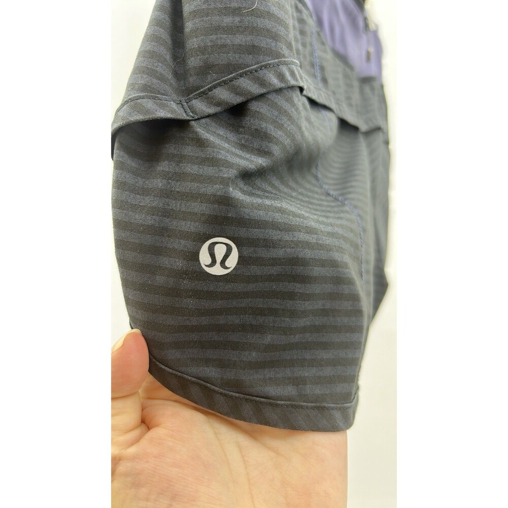Lululemon Athletica Black & Blue Run Speed Athletic Shorts For Performance - Picture 9 of 9